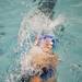 A young swimmer backstrokes in the 100 yard medley on Tuesday, July 23. Daniel Brenner I AnnArbor.com